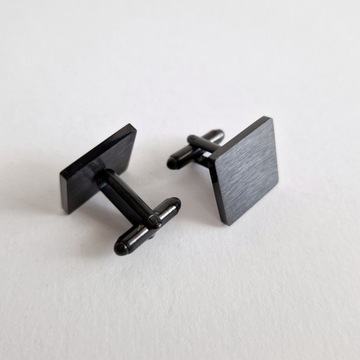 ЗАПОНКИ ДЛЯ КВАДРАТНОЙ РУБАШКИ, МАТОВАЯ СТАЛЬ
