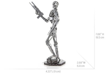 Металлическая 3D-модель Earth Earth T-800 для складывания.
