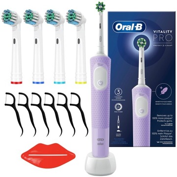 ORAL-B VITALITY PRO D103 SZCZOTECZKA ELEKTRYCZNA + KOŃCÓWKI + DODATKI