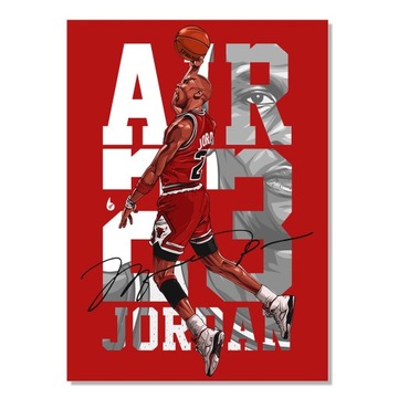 1x OBRAZ DO POKOJU MICHAEL JORDAN 23 70x100