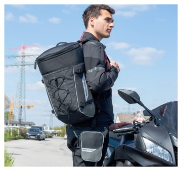 MOTO-DETAIL Мотоциклетный рюкзак Черный Серый City Motor 24 литра