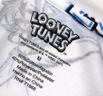 Looney Tunes Zwariowane melodie Koszulka męska r. M T-shirt biała