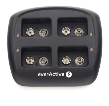 Зарядное устройство для EverActive + 4 аккумулятора 6F22 9В