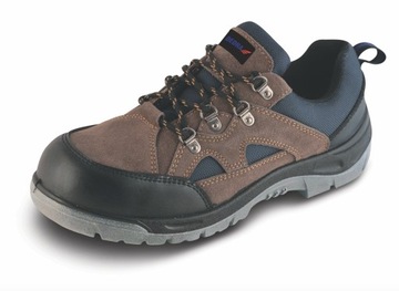 Półbuty bezpieczne, buty BHP DEDRA BH9P2-43 zamszowe, rozm. 43, kat.S1 SRC