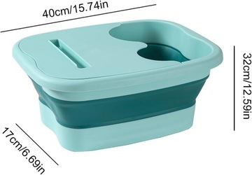 СКЛАДНАЯ ВАННОДКА ДЛЯ НОГ С МАССАЖНЫМ РОЛИКОМ