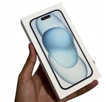 ORYGINALNE PUDEŁKO APPLE IPHONE 15 NIEBIESKI BLUE pudelko box