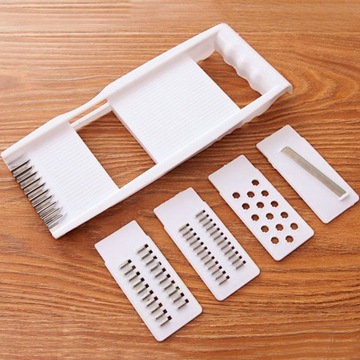 Ręczna krajarka do warzyw 4 w 1, ergonomiczna rączka, tarka do marchwi