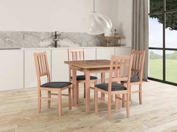 Белый деревянный стул для кухни и столовой.