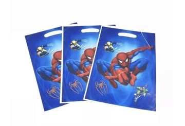 Torebki Foliowe na Prezenty Prezentowe SPIDERMAN 50szt