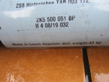 VW CADDY III IV ЗАДНЯЯ ПРУЖИНА ДВУСТОРОННЯЯ КОРОТКАЯ 2K5511151AQ 135