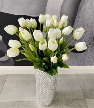 Tulipan silikonowy bukiet tulipany silikonowe