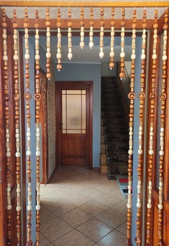 ВЫРЕЗ ШТОРЫ - ЭКРАН ДЕРЕВЯННЫЕ БУСЫ -100см -