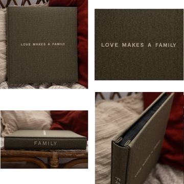 Семейный фотоальбом 500 фото 10x15 чёрные страницы boho ART холст