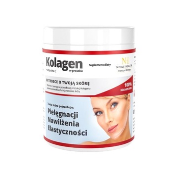 Noble Health Kolagen rybi w proszku + witamina C 100g P1