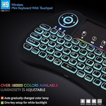 Беспроводная клавиатура Opau H9 с тачпадом Smart TV Raspberry Android