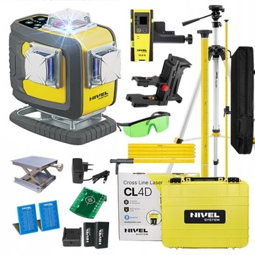 NIVEL SYSTEM CL4D-B LASER NIEBIESKI-ZESTAW CZUJNIK