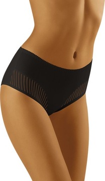 Женские трусы Wolbar Panties Eco-Qi Full из органического хлопка, черные, L