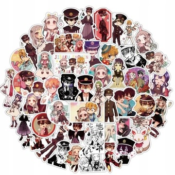 NAKLEJKI HANAKO DUCH Z TOALETY MANGA ANIME 50 szt