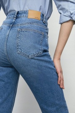 Warehouse NI1 ypj spodnie mom jeans wysoki stan XL