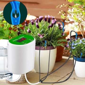 КОМПЛЕКТ АВТОМАТИЧЕСКОЙ СИСТЕМЫ ПОЛИВА НА 8 ГОРШЕЧНЫХ РАСТЕНИЙ С ТАЙМЕРОМ