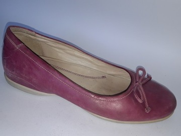 КОЖАНЫЕ БАЛЕРИНЫ ECCO, РАЗМЕРЫ 39-26 СМ