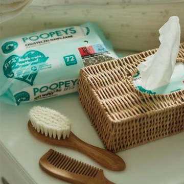 12x50 Poopeys WET WIPES салфетки с алоэ, 98% воды, 600 шт.