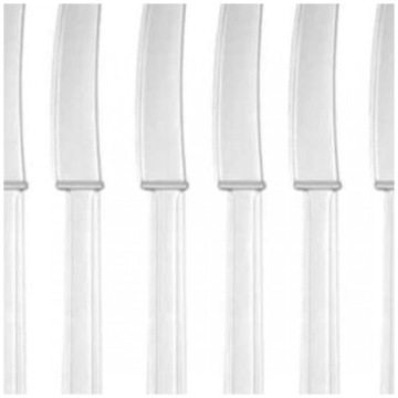 Одноразовые ножи TRANSPARENT пластик SOLID x10