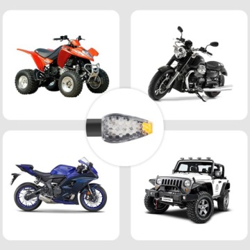 4x СВЕТОДИОДНЫЕ ДИСПЛЕИ С УПРАВЛЕНИЕМ MOTORCYCLE QUAD ATV SKUTER 14 LED 12V M10