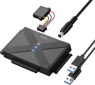 Adaptér Usb 3.0 na Sata Ide pro disky 2.5 3.5 do 24TB Sounix