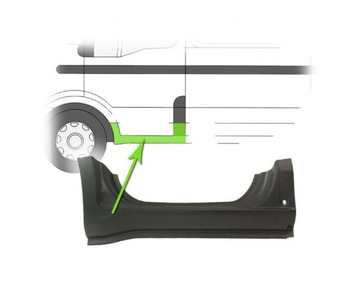 MASTER 98-10 MOVANO 98-10 ПОРОГОВАЯ РЕМОНТНАЯ РАМКА