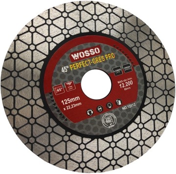 АЛМАЗНЫЙ диск 125 для РЕЗКИ под углом 45 градусов керамогранита PERFECT Gres PRO