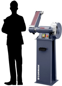 ПРОМЫШЛЕННАЯ МНОГОФУНКЦИОНАЛЬНАЯ ДИСКОВАЯ ЛЕНТОЧНО-ШЛИФОВАЛЬНАЯ МАШИНА MSM250 С ОСНОВАНИЕМ