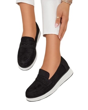 CZARNE MOKASYNY DAMSKIE ZOLISE 39