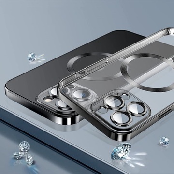 МАГНИТНЫЙ ЧЕХОЛ ДЛЯ MAGSAFE ДЛЯ APPLE IPHONE 12 PRO ЦВЕТНОЙ ЧЕХОЛ + СТЕКЛО