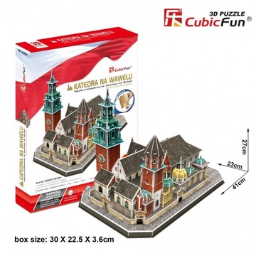 CUBIC FUN Puzzle 3D 101 elementy Katedra na Wawelu MC226H