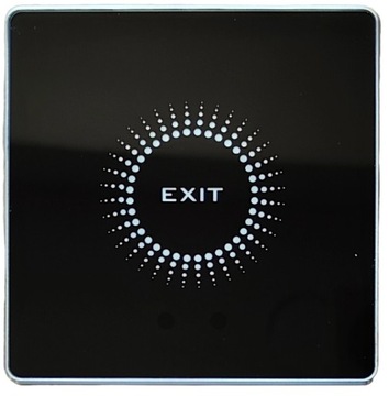 ZEWNĘTRZNY NATYNK PRZYCISK WYJŚCIA OTWARCIA DRZWI FURTKA CZARNY IP68 METAL