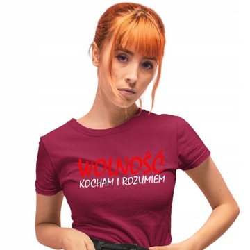 KOSZULKA WOLNOŚĆ KOCHAM I ROZUMIEM PATRIOTYCZNA