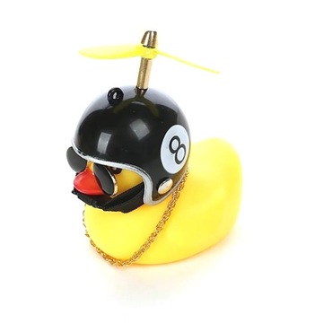 Велосипедный рожок, велосипедная паста, руль, колокольчик, шлем с желтой уткой, пропеллер, автомобиль, декабрь