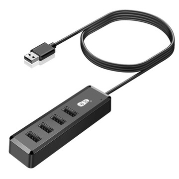 KAWAU H223 120cm Cable USB to 4xUSB 2.0 Hub Adapter Expansion Dock Station