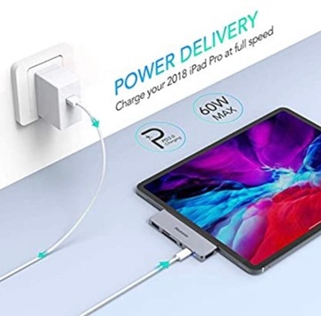 Многопортовый концентратор USB-C Hommie IPC02 6 в 1 4K HDMI