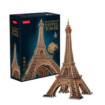Puzzle Sběratelské pro stavbu Eifflea Tower pro mládež procvičuje paměť