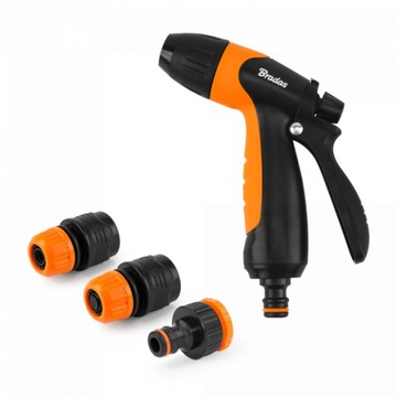 Pistolet Do Podlewania Zraszacz Ogrodowy Regulowany Zestaw Złączki 1/2 5/8