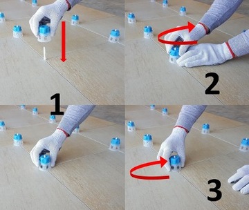 Выравнивание плитки, головки SZYBKIEx50 Twist Level