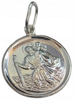 MEDALIK ŚW KRZYSZTOF SREBRO 925