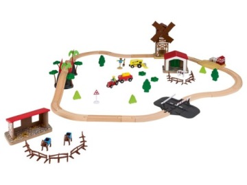 Playtive Набір для Гри Залізницею Ферма Farma 56 ел.