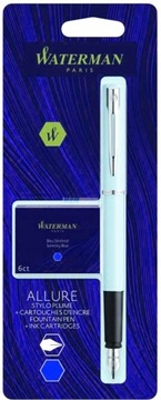 WATERMAN Pióro wieczne Allure niebieski+6 nabói 21