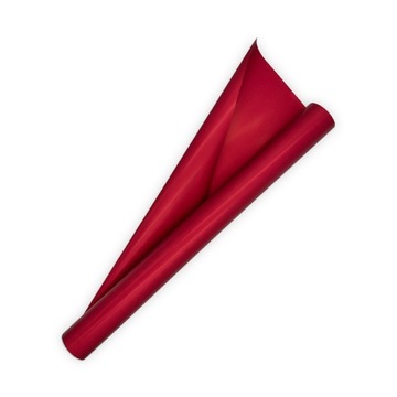Folia Florystyczna SATYNOWA BORDO 50cm/9y DEKORACJA PREZENT ŚLUB BUKIET