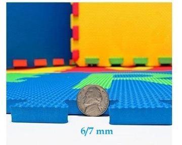 КОВРИК-ПАЗЗЛ 36 ЦИФРЫ БУКВЫ 30х30см 72 шт.