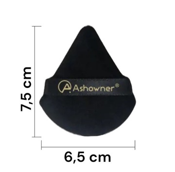 ШАЙБА ДЛЯ ПОРОШКИ ДЛЯ МАКИЯЖА, ТРЕУГОЛЬНАЯ, МЯГКАЯ ДЛЯ НАНЕСЕНИЯ ПОРОШКИ