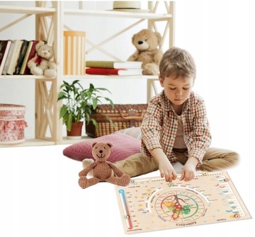 Деревянный образовательный календарь SEASONS METEO PL